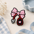 🎀 Pink Bow Stethoscope Straw Topper