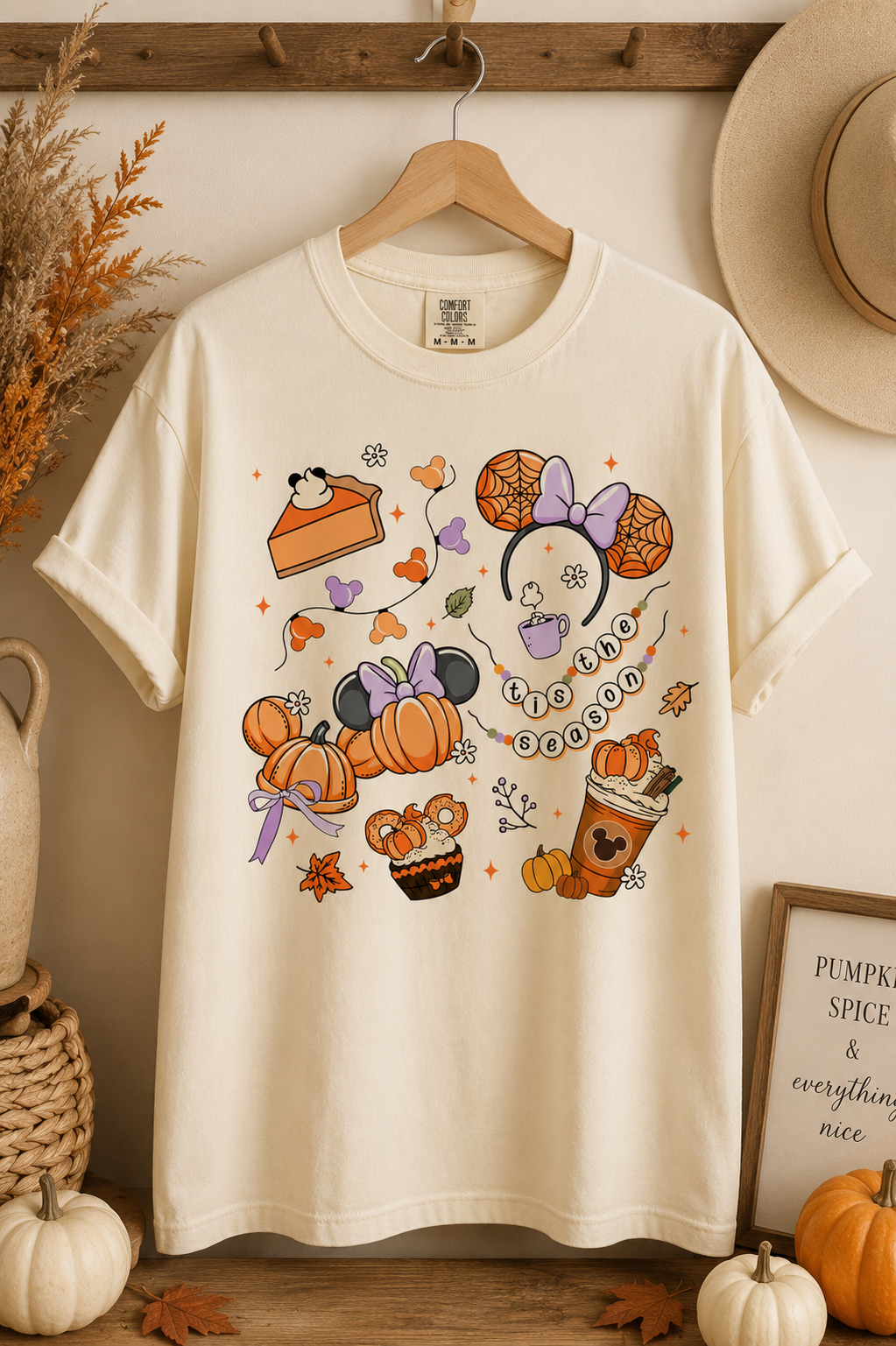 ’Tis the Season Fall Tee | Cozy Pumpkin & Bow Graphic Shirt