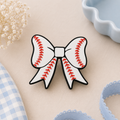 ⚾ Baseball Bow Straw Topper