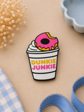 Dunkie Junkie Straw Topper | 3D Printed Coffee Lover Cup Accessory 🍩☕💗